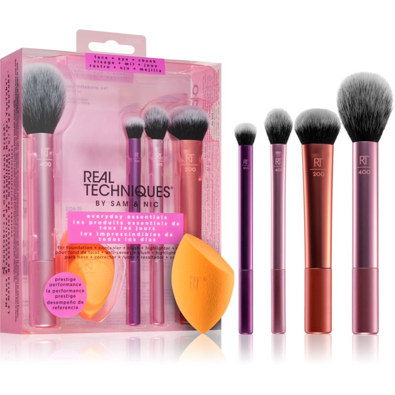 REAL TECHNIQUES Real Techniques Everyday Essentials kompletny zestaw pędzli do makijażu twarzy
