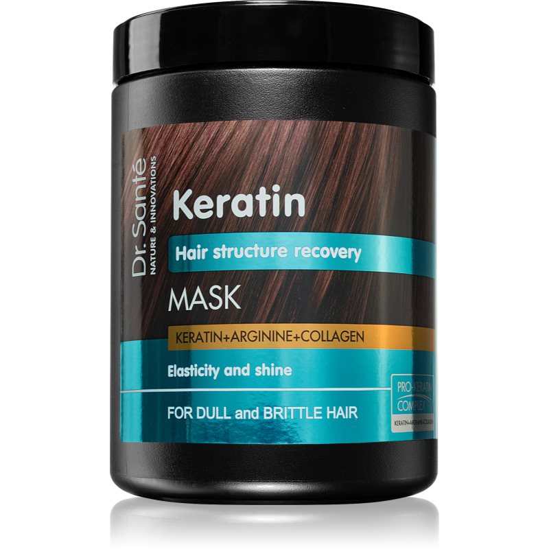 Sante ELFA PHARM POLSKA Dr. Keratin maska z keratyną argininą kolagenem do włosów matowych i łamliwych 1000 ml Elfa Pharm 7061404