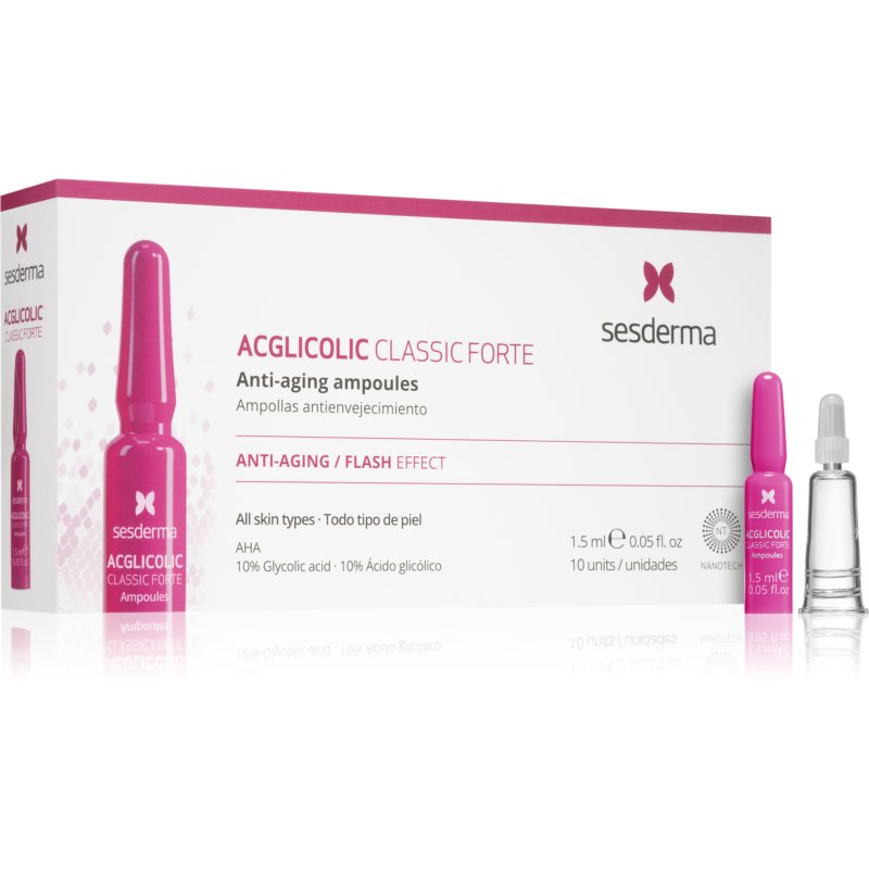 SESDERMA Sesderma Acglicolic Classic Forte ampułki przeciwstarzeniowe 1,5 ml x 10 amp