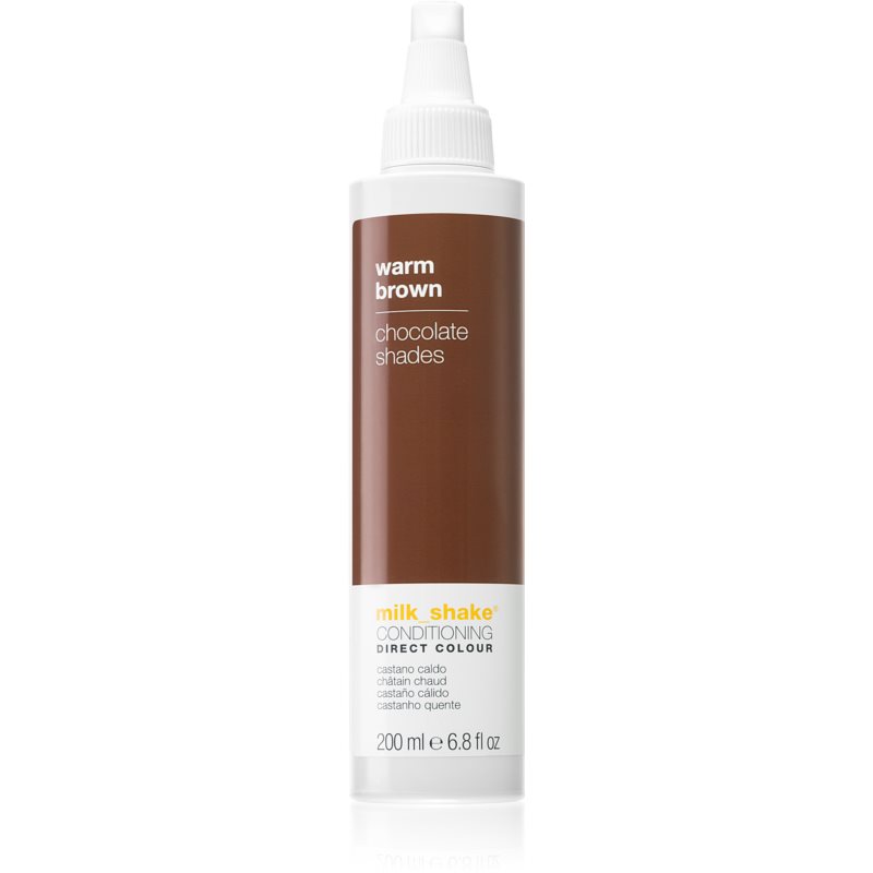 Milk Shake Direct Colour, odżywka koloryzująca do włosów, Warm Brown, 200ml