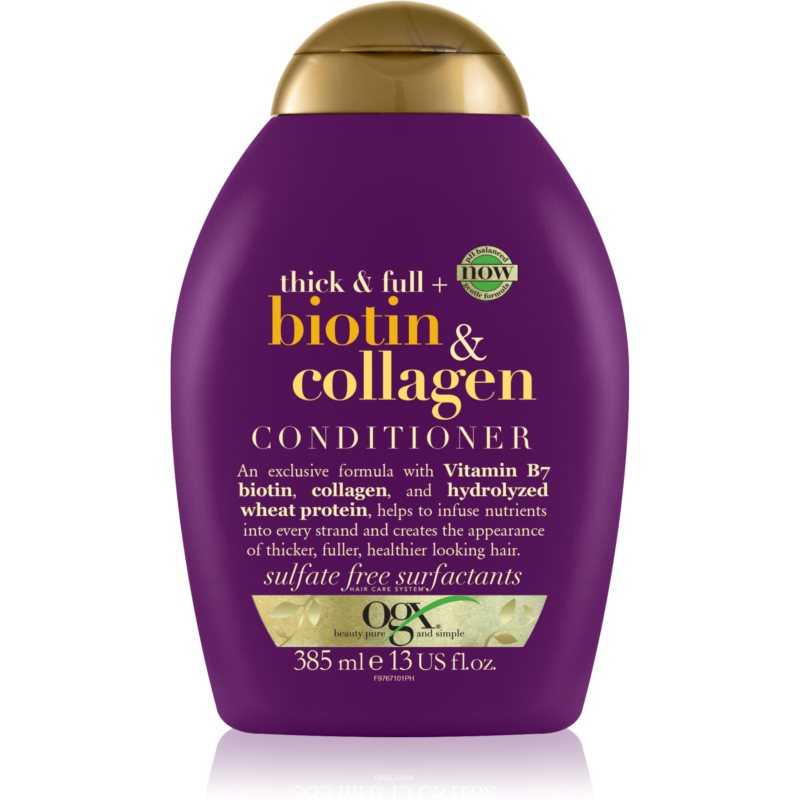 Organix Cosmetix Biotyna i Kolagen odżywka z biotyną i kolagenem 385ml