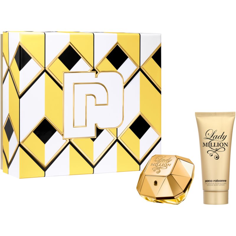 Paco Rabanne Lady Million 80ml woda perfumowana + 100ml balsam do ciała