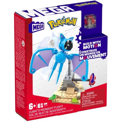 MEGA Pokemon Nocny lot Zubata Zestaw klocków, HKT19