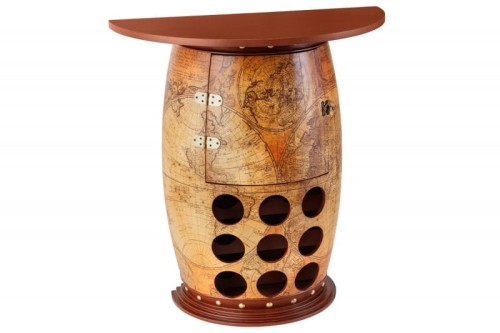 Szafka na wino World 80 cm drewno sosnowe - Invicta