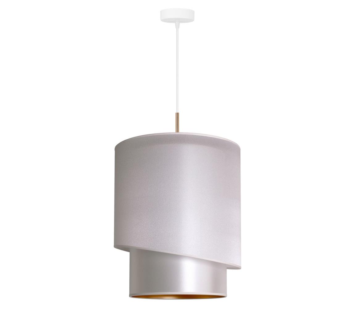 Duolla - Żyrandol na lince PARIS 1xE27/15W/230V śr. 40 cm srebrny/złoty
