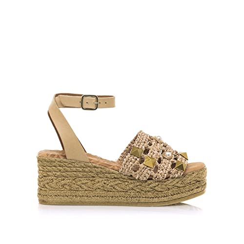 Sandały damskie MTNG | Sandały Frida 50214 | MTNG Damskie | Dorywczo sandały | Zapięcie na klamrę, Beżowy, 40 EU