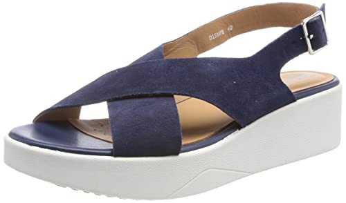 Geox Sandały damskie D LAUDAR, granatowe, 38,5 EU, grantowy, 38.5 EU