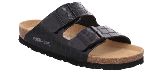 Rohde Damskie kapcie Alba, czarne, rozmiar 35 EU, 90 czarny, 35 EU