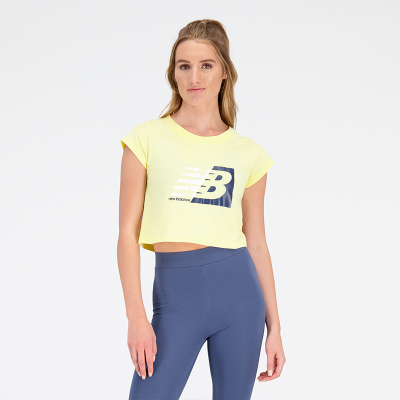 Koszulka damska New Balance WT31817MZ  żółta