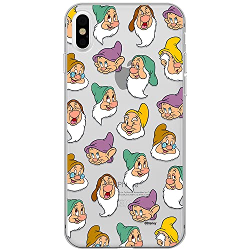 ERT GROUP etui na telefon Apple Iphone XS Max, case oryginalny i oficjalnie licencjonowany przez Disney, wzór Snow White and the Seven Dwarfs 015, plecki z TPU częściowo przeźroczyste
