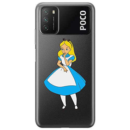 ERT GROUP etui na telefon Xiaomi REDMI 9T/ POCO M3, case oryginalny i oficjalnie licencjonowany przez Disney, wzór Alice 010, optymalnie dopasowane, plecki z TPU częściowo przeźroczyste