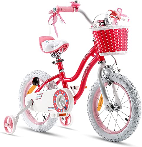 Royal Baby Stargirl rower dziecięcy dla dziewcząt, rower ręczny i wsteczny 18 cali od lat dzieci rower różowy