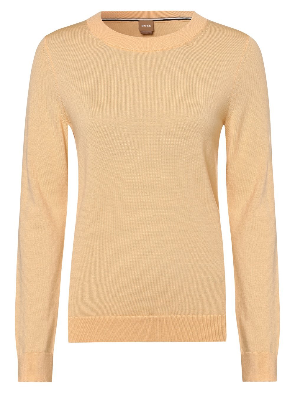 BOSS - Sweter damski  Feganas, pomarańczowy