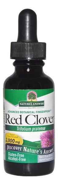 Nature's Answer, Red clover, ekstrakt z kwiatów czerwonej koniczyny, 30 ml