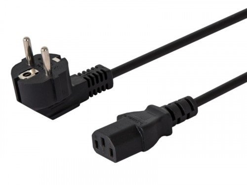 Elmak Kabel zasilający C13/ C/F Schuko kątowy Savio CL-98 10 sztuk paczka 1,8m 1_696577