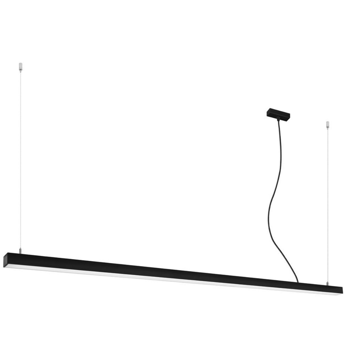 Ledowa lampa wisząca Pinne TH.232 Thoro 50W 4000K na listwie czarna
