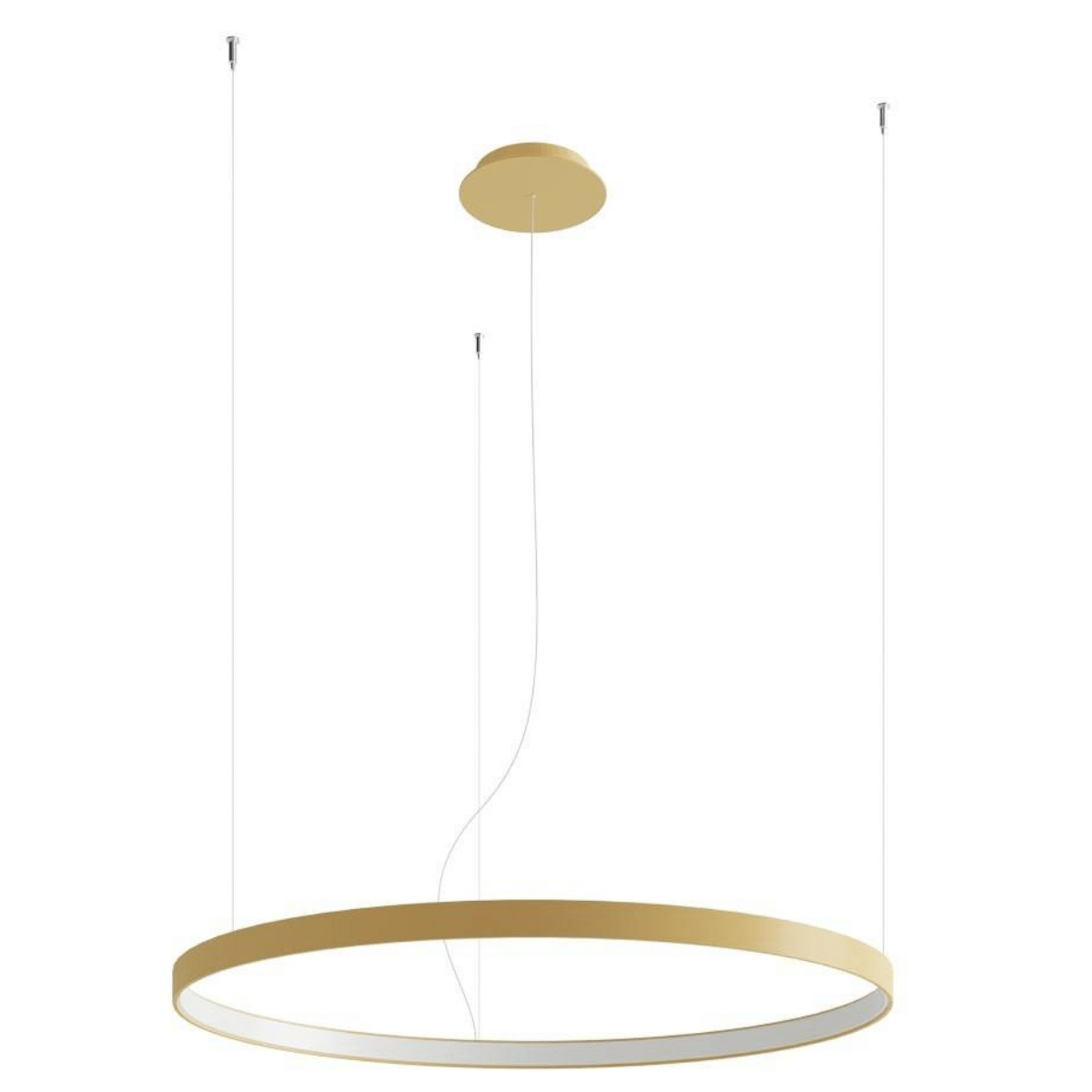 Lampa wisząca pierścień Rio TH.174 Thoro LED 50W 3000K do sypialni złota