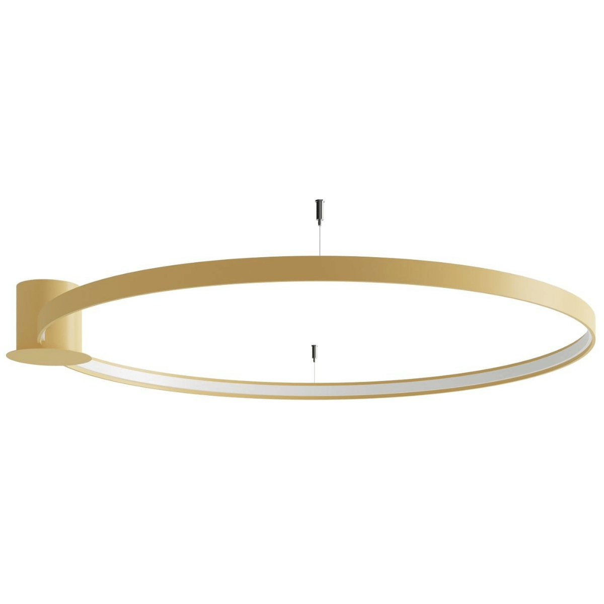 Plafon sufitowy okrąg Rio TH.226 Thoro LED 70W 3000K do sypialni złoty