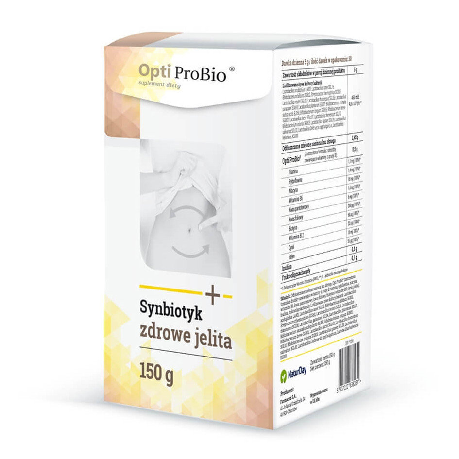 NaturDay OptiProBio- synbiotyk zdrowe jelita - 150g