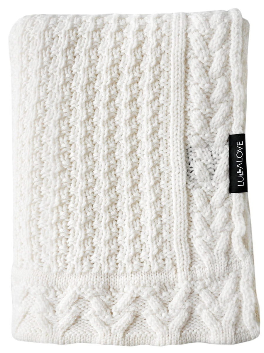 Kocyk merino PREMIUM - kokosowe ciasteczko Lullalove