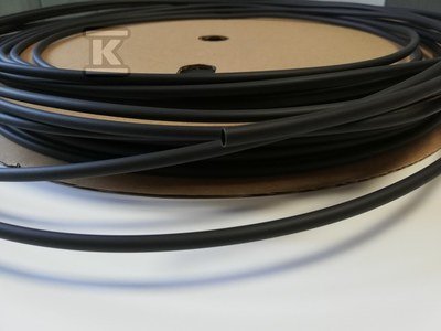 Rurka termokurczliwa 6,4/3,2 - czarna na szpuli / szt=100mb