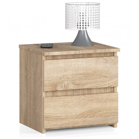 Niska Szafka Nocna Z Szufladami Dąb Sonoma S3-H18