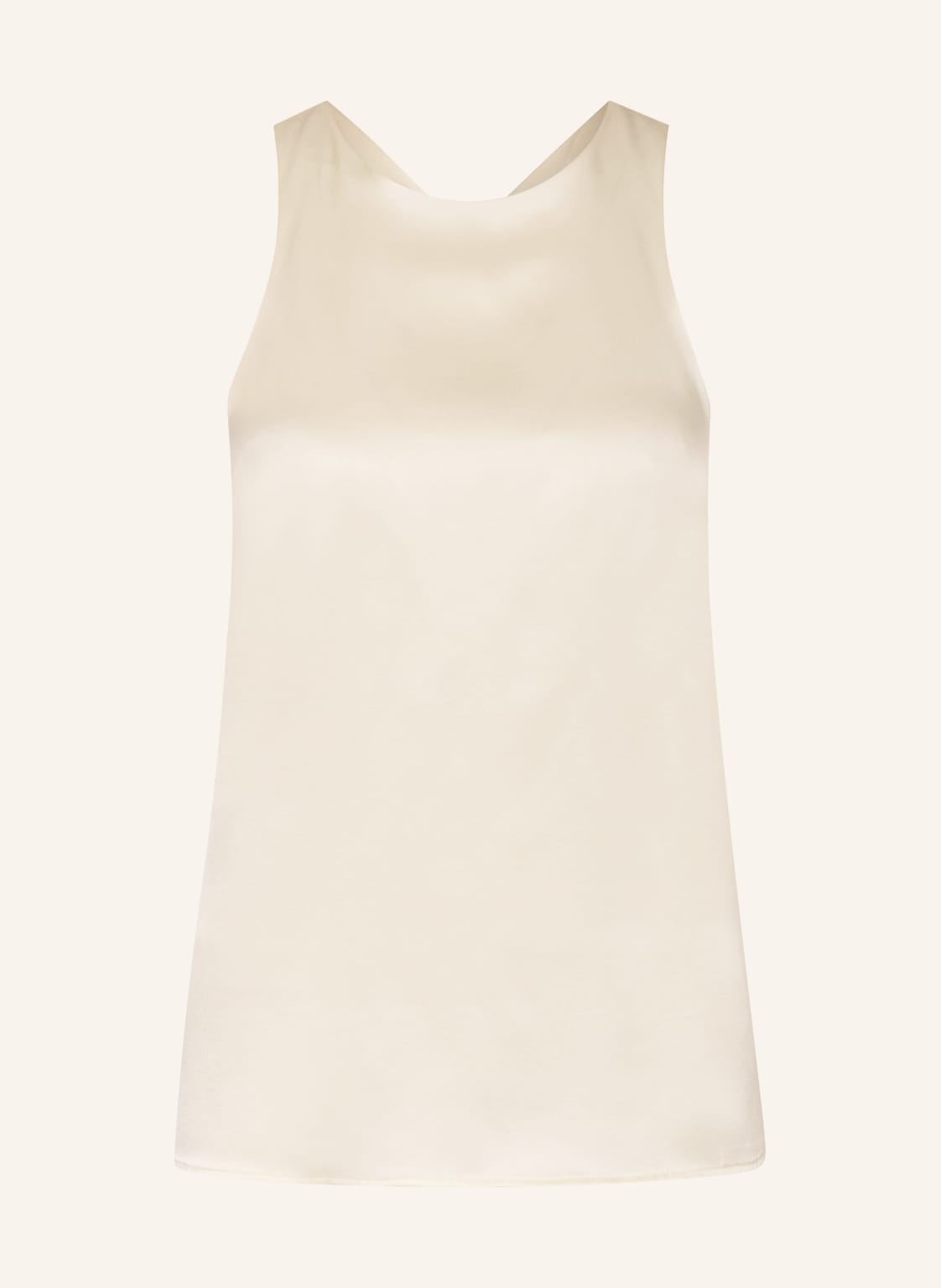 Loulou Studio Top Z Jedwabiu Estor beige