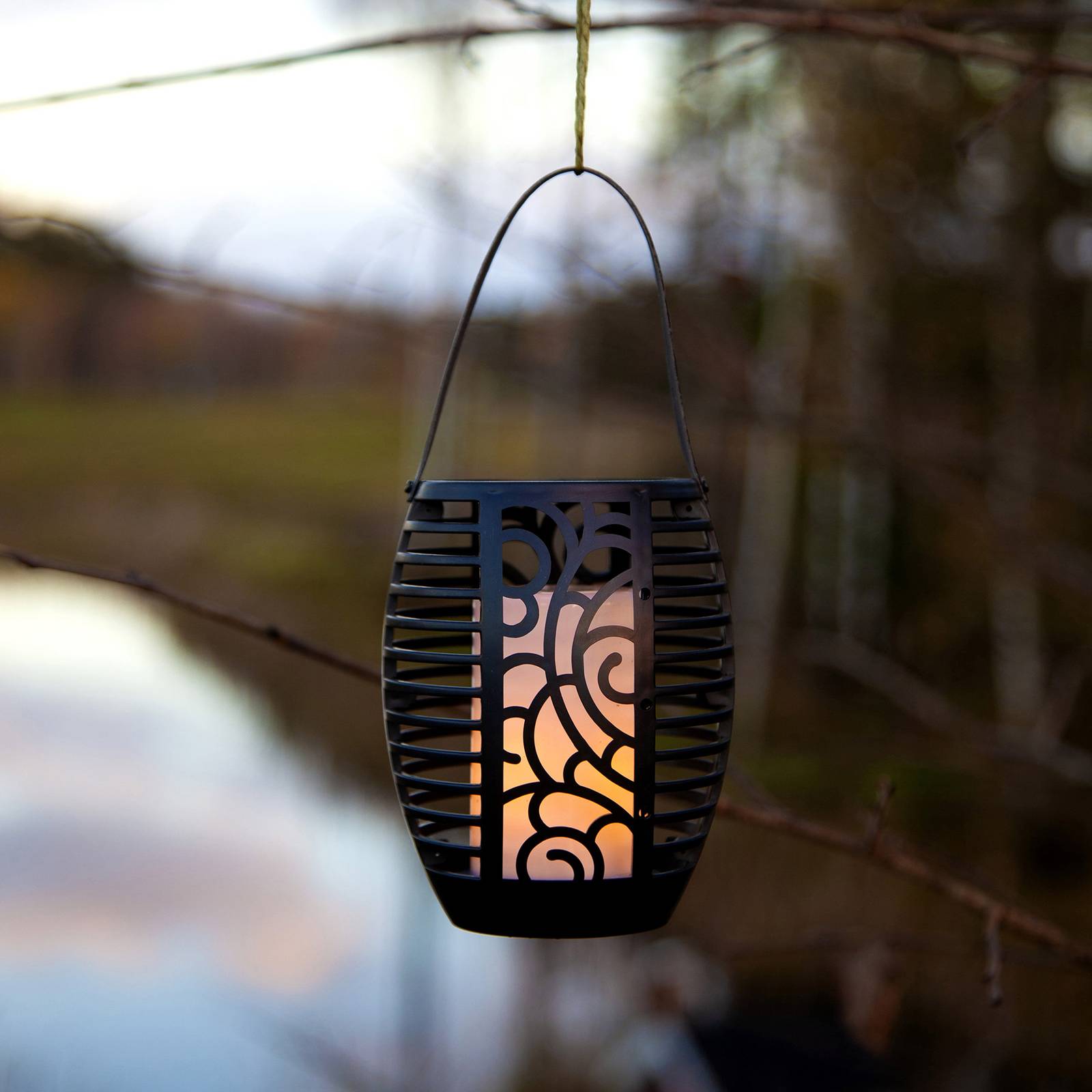 Lampa solarna LED Flame, trzy opcje, 42 cm