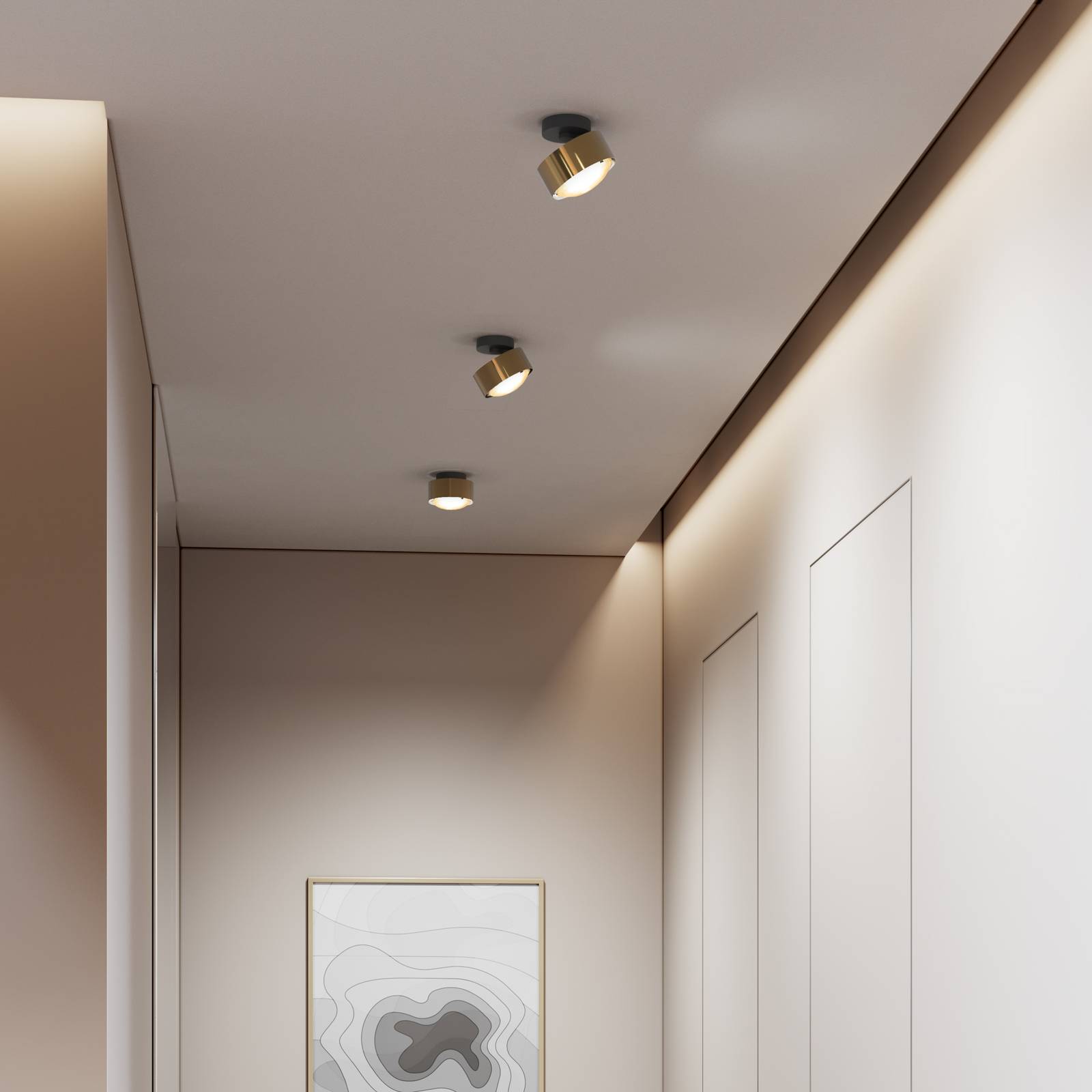 Top Light Puk! 120 Move spot LED matowy mosiądz/czarny