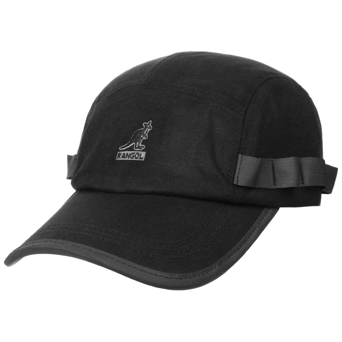 Czapka Waxed Utility 5-Panelowy by Kangol, czarny, One Size