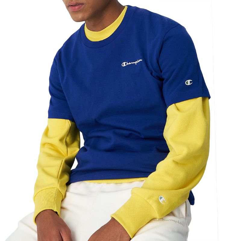 Koszulka Champion Eco-Friendly Organic Cotton 218550-BS559 - granatowa