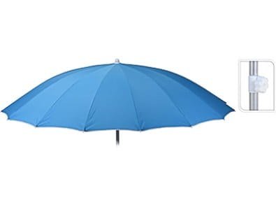 Parasol ogrodowy Niebieski 240cm mocny 16-sto żeberkowy