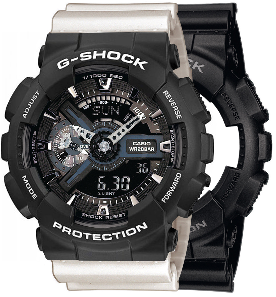 Zegarek G-SHOCK SET GA-110-1BER + BEZEL 10508136 + PASEK 10395227