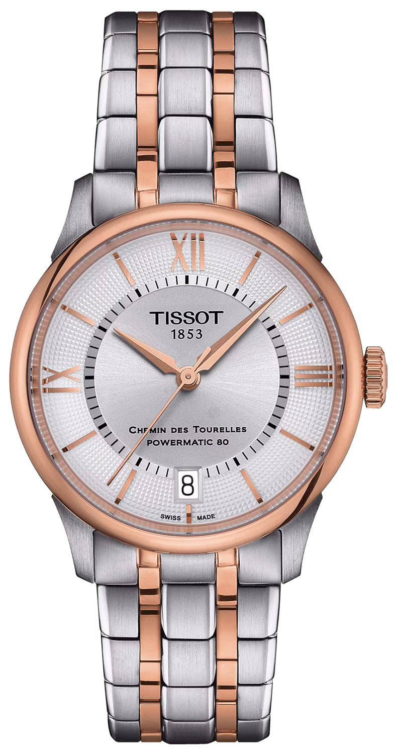 Zegarek Tissot T139.207.22.038.00 CHEMIN DES TOURELESS POWERMATIC 80 34 MM -