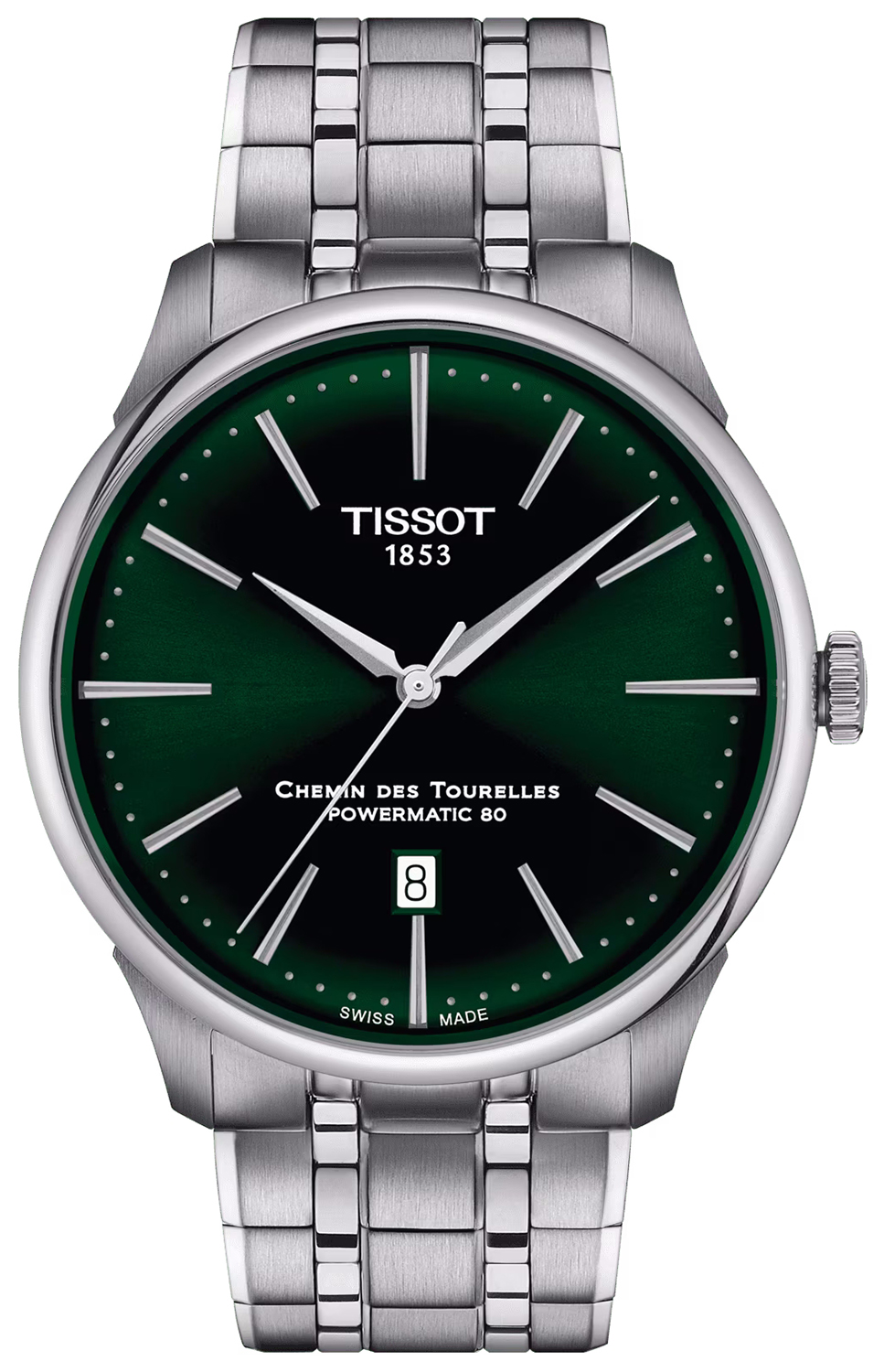 Zegarek Tissot T139.407.11.091.00 CHEMIN DES TOURELESS POWERMATIC 80 42 MM