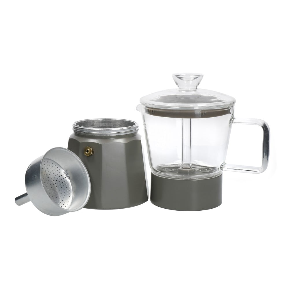 Szara kawiarka ze stali nierdzewnej 0,29 l La Cafetiere Verona – Kitchen Craft