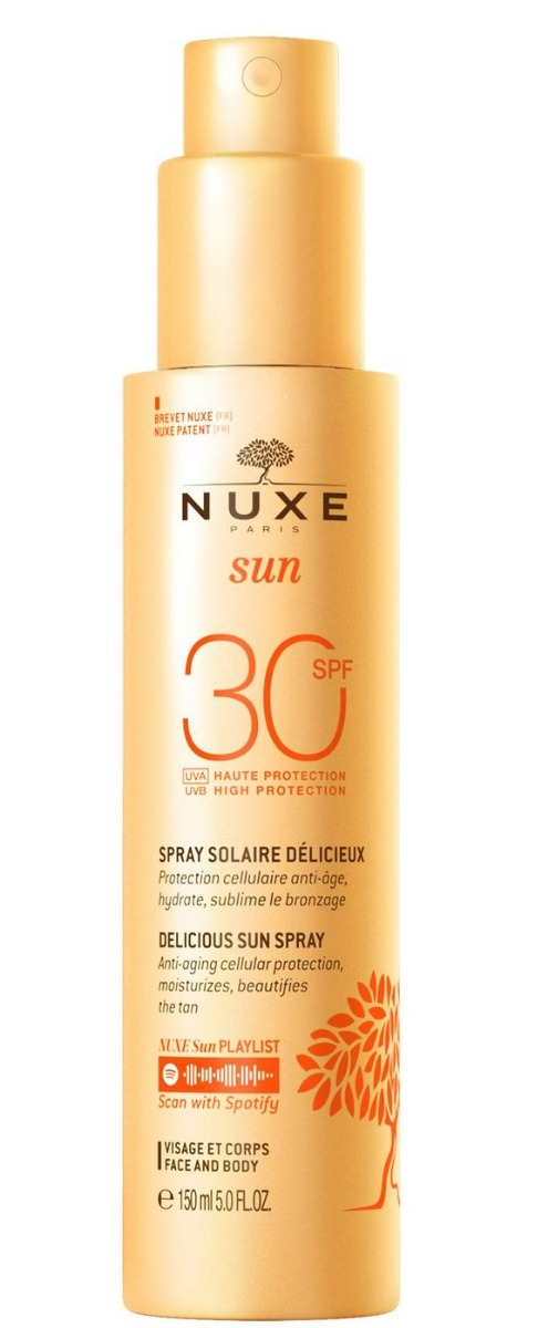 Nuxe Sun - Mleczko do opalania twarzy i ciała SPF30 150ml