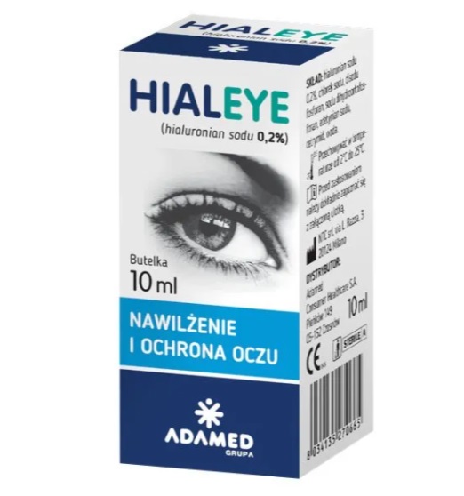 ADAMED Hialeye 0,2% nawilżające krople do oczu 10 ml