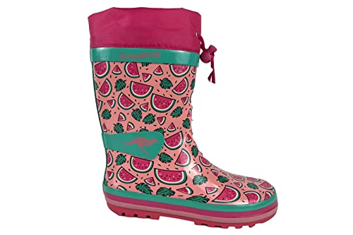 KangaROOS Damskie kalosze K-Summerrain, Daisy pink/Melon, 35 EU, Daisy Pink Melon, 35 EU