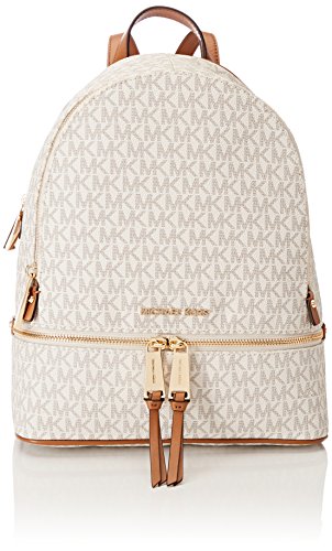 Michael Kors Damska torba na plecak Rhea Zip 12,7 x 31,8 x 24,1 cm (szer. x wys. x dł.), biały (waniliowy), 12.7x31.8x24.1 centimeters (W x H x L)