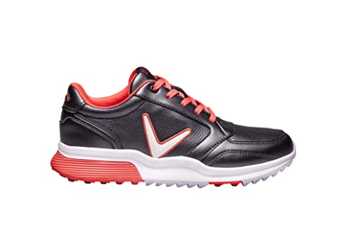Callaway Golf damskie buty golfowe Aurora, węgiel drzewny/koral, 5,5 UK