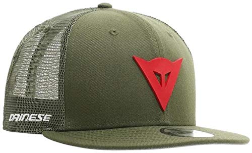 Dainese 9Fifty Trucker Snapback Cap, letnia czapka, zielona/czerwona, rozmiar uniwersalny