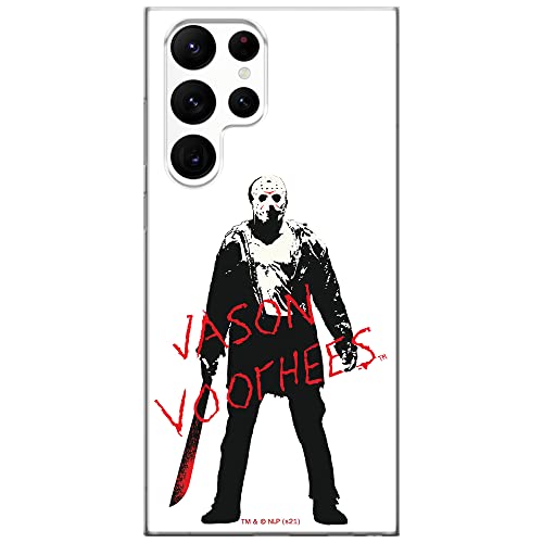 ERT GROUP etui na telefon Samsung S22 ULTRA, case oryginalny i oficjalnie licencjonowany przez Horror, wzór Friday the 13th 017, optymalnie dopasowane, plecki z TPU
