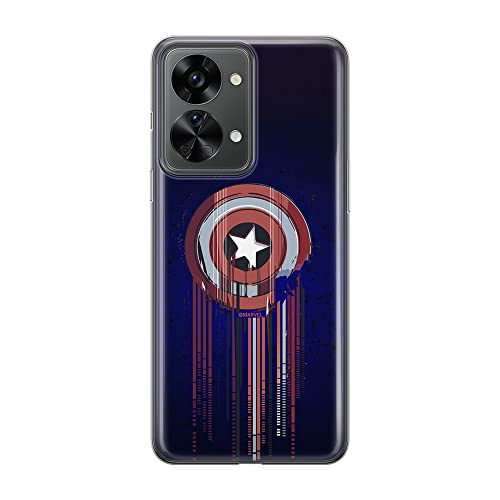 Etui Kapitan Ameryka 017 Marvel Nadruk pełny Granatowy Producent: OnePlus, Model: NORD 2T 5G