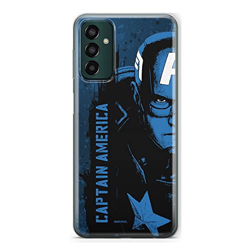 Etui Kapitan Ameryka 010 Marvel Nadruk pełny Granatowy Producent: Samsung, Model: M13 4G/ M23 5G/ F23