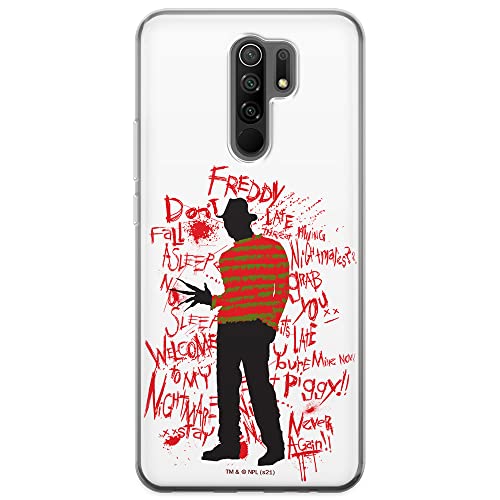 ERT GROUP etui na telefon Xiaomi REDMI 9, case oryginalny i oficjalnie licencjonowany przez Horror, wzór Nightmare of Elm Street 010, optymalnie dopasowane, plecki z TPU
