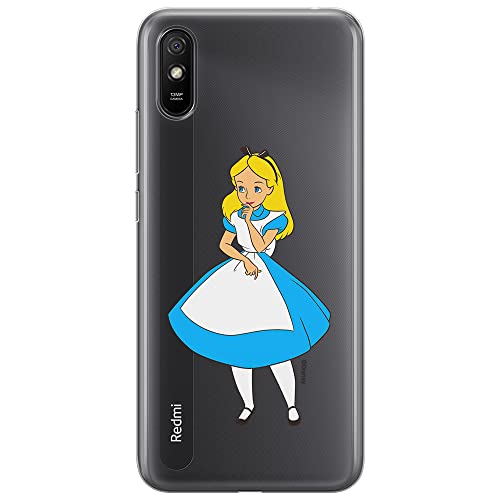 ERT GROUP etui na telefon Xiaomi REDMI 9A, case oryginalny i oficjalnie licencjonowany przez Disney, wzór Alice 010, optymalnie dopasowane, plecki z TPU częściowo przeźroczyste
