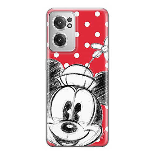 Etui Minnie 009 Disney Nadruk pełny Czerwony Producent: OnePlus, Model: NORD CE 2