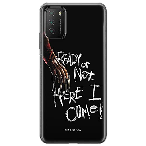 ERT GROUP etui na telefon Xiaomi REDMI 9T/ POCO M3, case oryginalny i oficjalnie licencjonowany przez Horror, wzór Nightmare of Elm Street 001, plecki z TPU