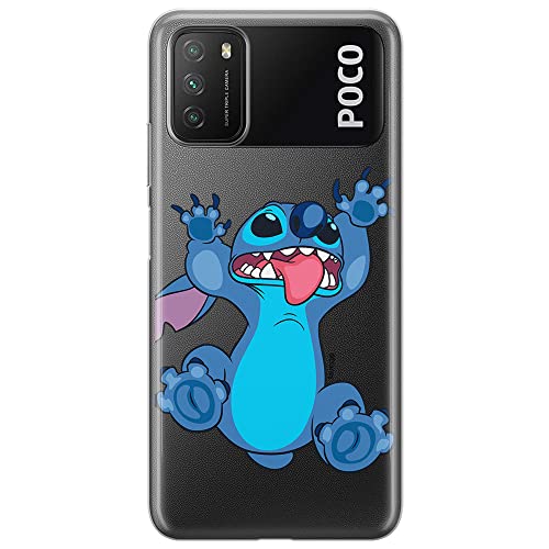 ERT GROUP etui na telefon Xiaomi REDMI 9T/ POCO M3, case oryginalny i oficjalnie licencjonowany przez Disney, wzór Stitch 020, optymalnie dopasowane, plecki z TPU częściowo przeźroczyste